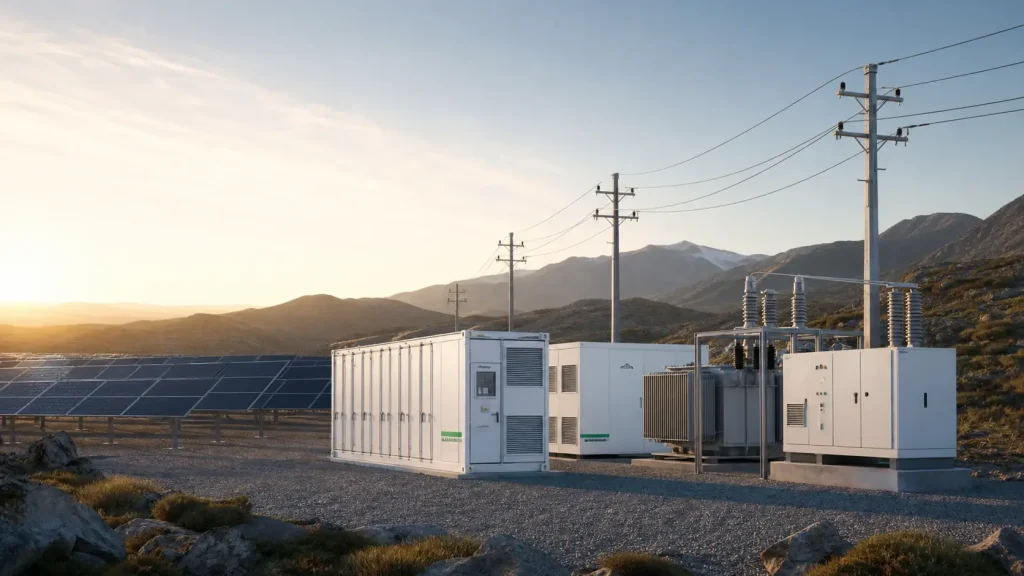 Hybrid solar battery microgrid power system