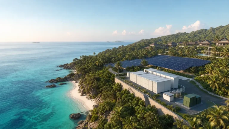 Island resort hybrid energy system