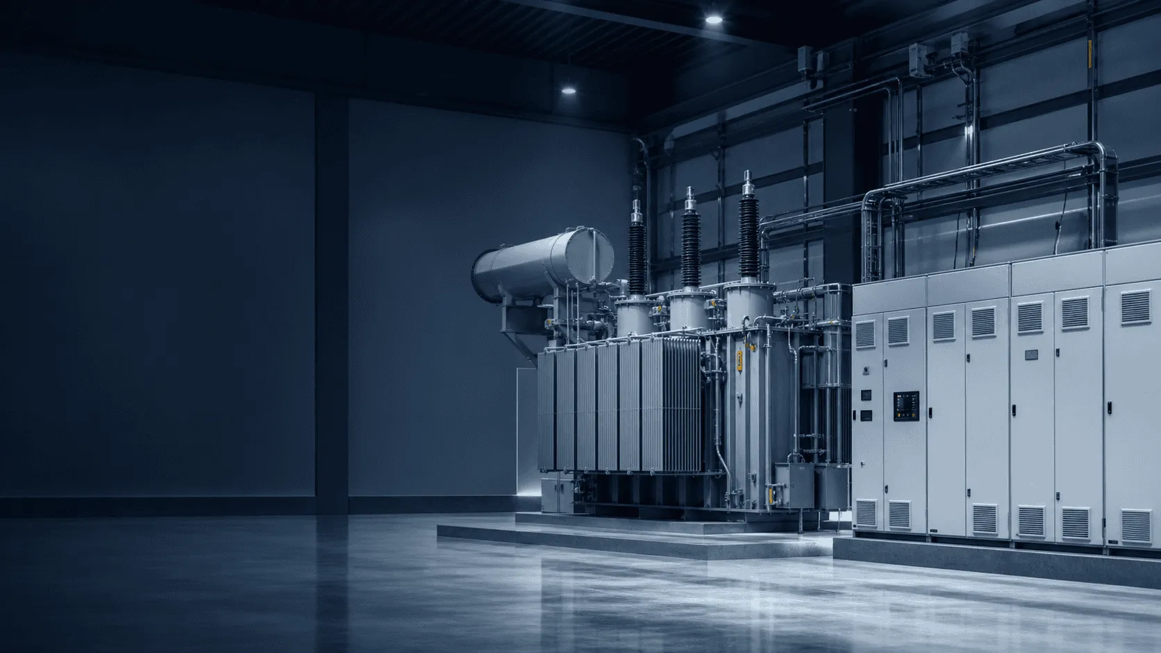 The equipment behind the paperwork: an order spanning modules, storage, inverters and distribution has to be described identically on every document the credit calls for.
