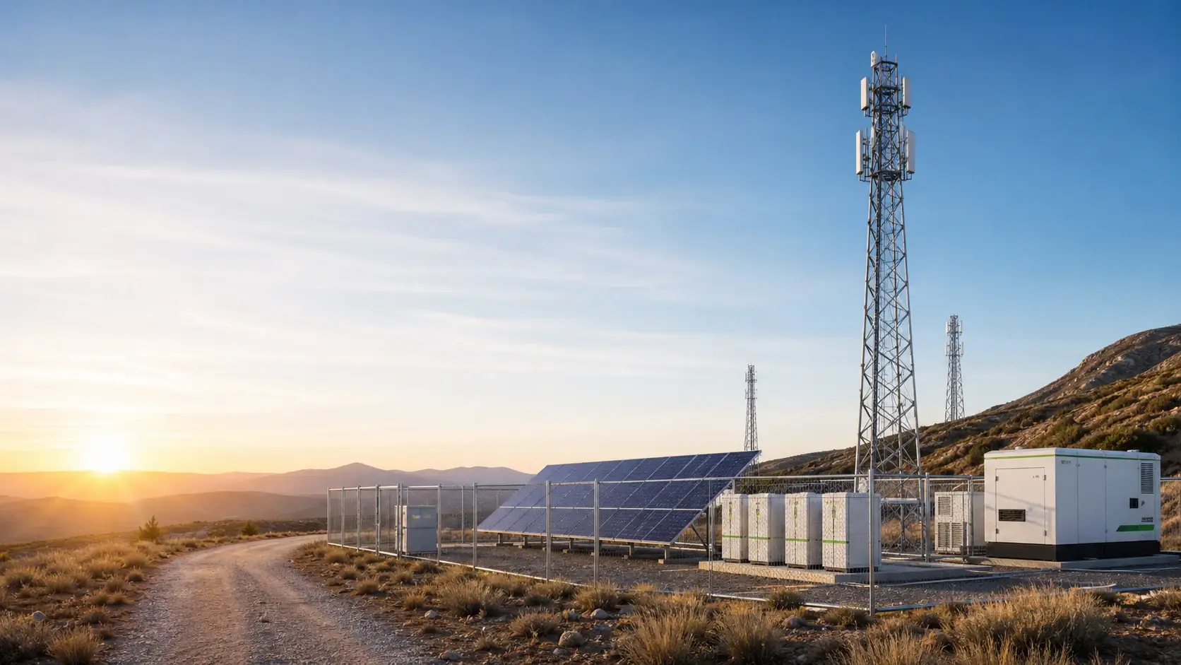 Outdoor power equipment in an exposed environment — enclosures, terminations and fixings are where an aggressive atmosphere shows up first, whatever the site type.
