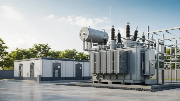 Transformer and substation power distribution equipment