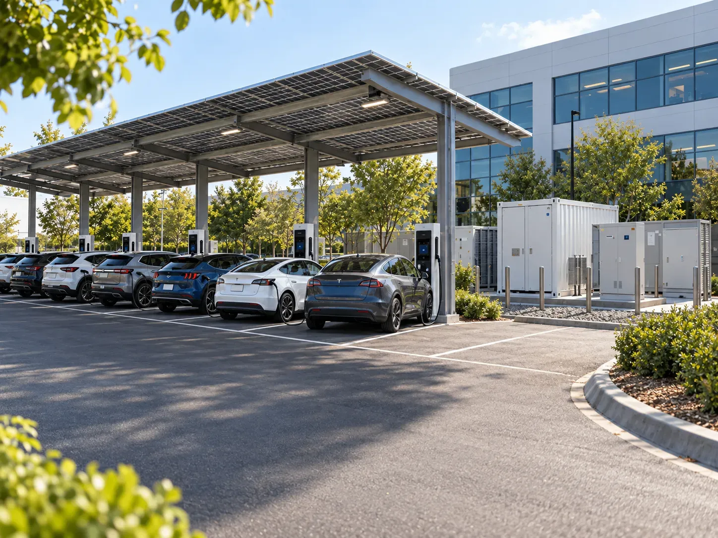 Rooftop and canopy arrays — the kind of installation where a shadow from a vent pipe, a parapet or a neighbouring row produces a hot spot that was designed in rather than manufactured.
