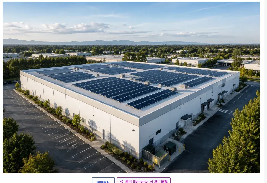 Commercial and industrial solar power system concept