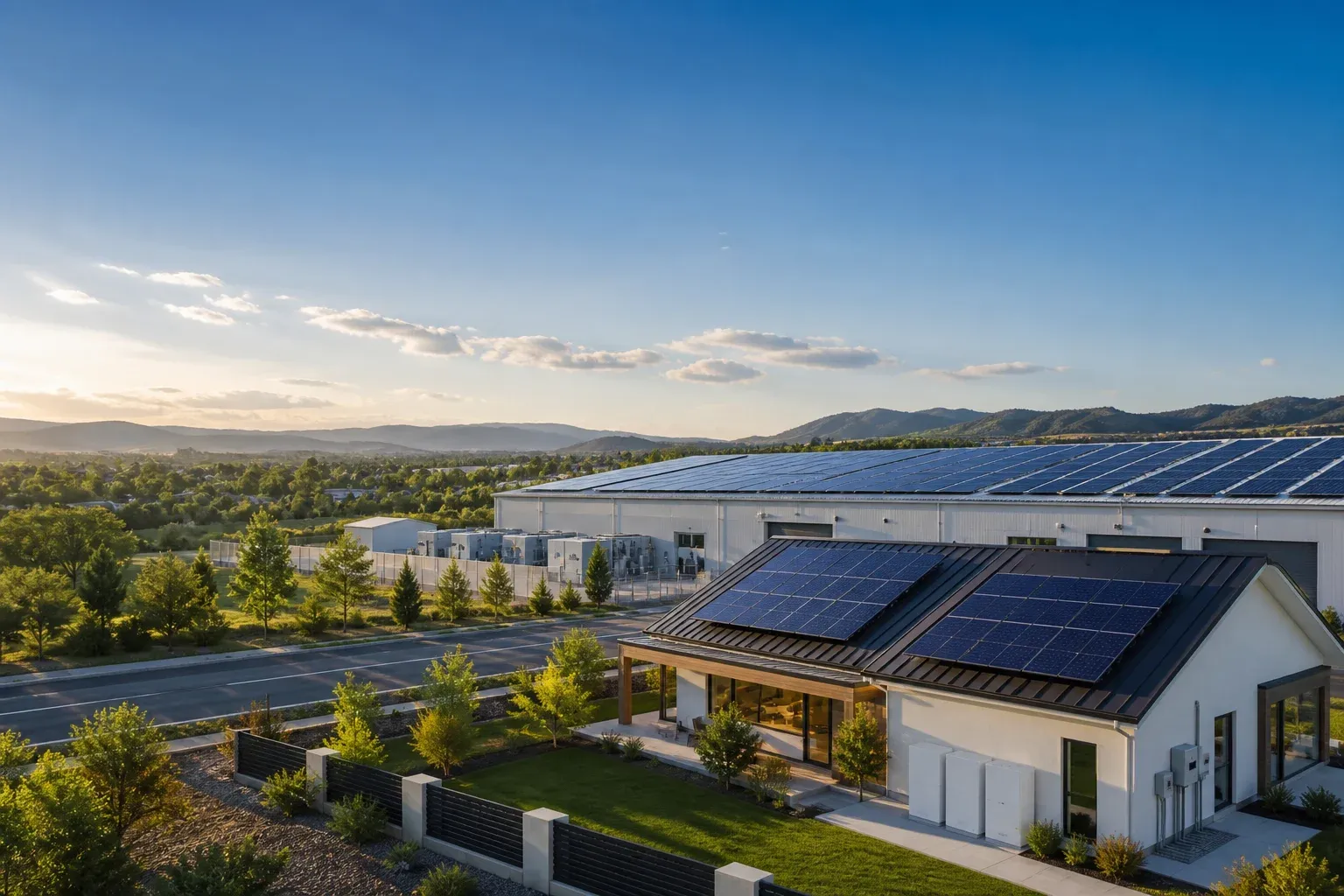 Commercial rooftop photovoltaic — the asset whose output, degradation and cost profile a LCOE calculation has to describe across its full life.
